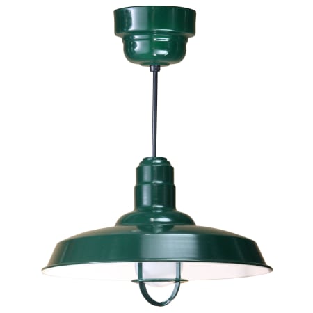 A large image of the ANP Lighting W518-42-100GLFR-GUP-42-RBHC Forest Green