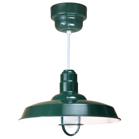 A large image of the ANP Lighting W518-42-100GLFR-GUP-42-RWHC Forest Green