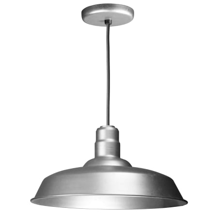 A large image of the ANP Lighting W520-49-BLC-49 Galvanized