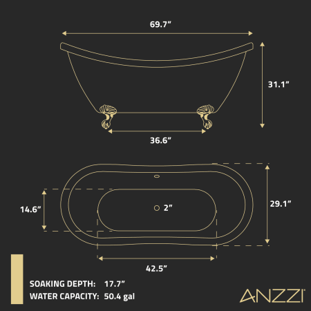 A large image of the Anzzi FT-AZ132 Alternate Image