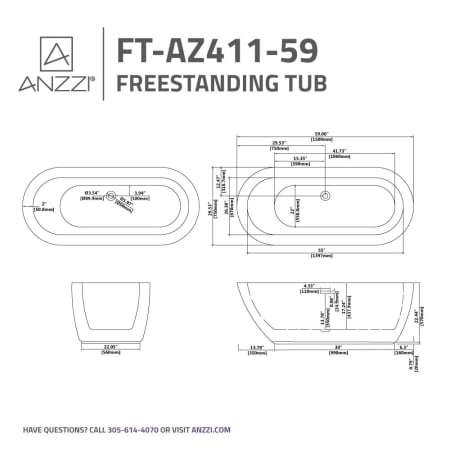 A large image of the Anzzi FT-AZ411-59 Alternate Image
