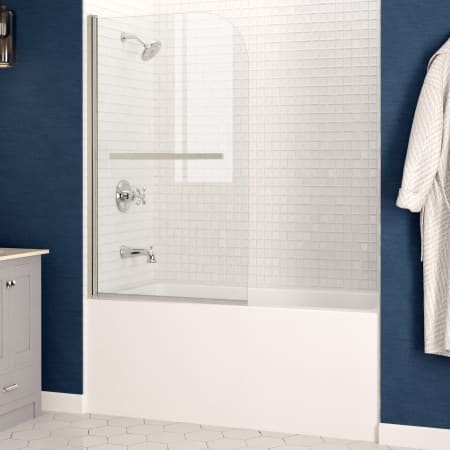 A large image of the Anzzi SD05301-3060L White / Brushed Nickel