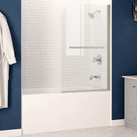 A large image of the Anzzi SD05301-3060R White / Brushed Nickel