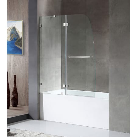 A large image of the Anzzi SD1101-3060L White / Polished Chrome