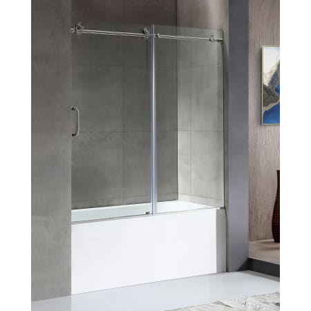 A large image of the Anzzi SD1701-3060R White / Brushed Nickel