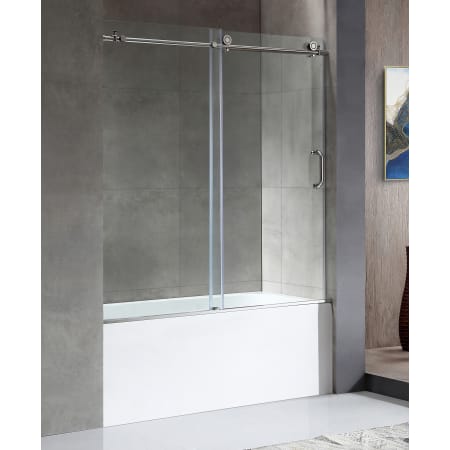 A large image of the Anzzi SD1701-3060R White / Polished Chrome