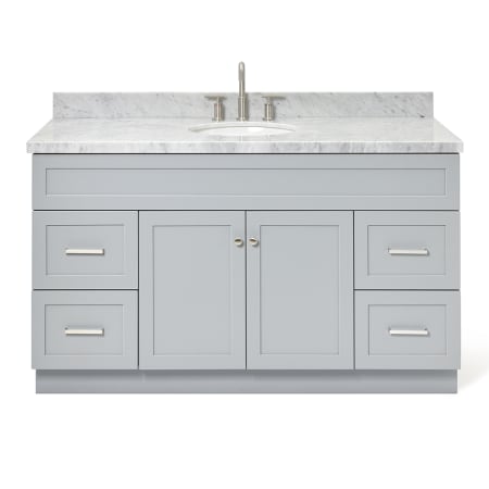 A large image of the Ariel F061SCWOVO Grey / Carrara White Top