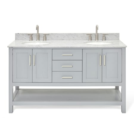 A large image of the Ariel S061DCW2OVO Grey / Carrara White Top
