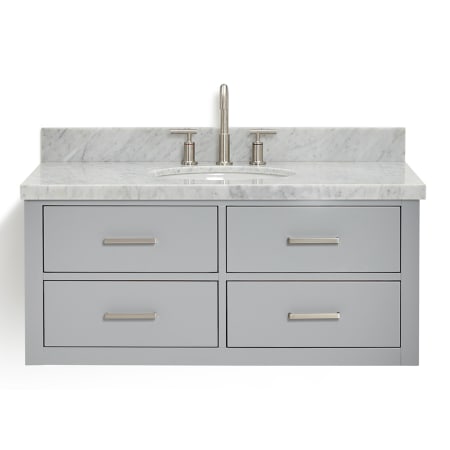 A large image of the Ariel W043SCWOVO Grey / Carrara White Top