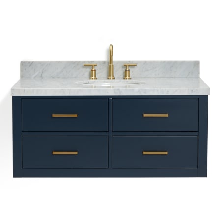 A large image of the Ariel W043SCWOVO Midnight Blue / Carrara White Top