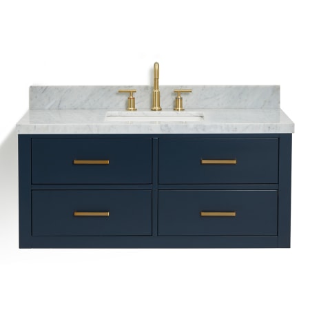 A large image of the Ariel W043SCWRVO Midnight Blue / Carrara White Top