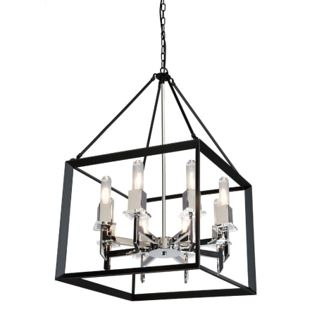 A large image of the Artcraft Lighting AC10069 Black / Chrome