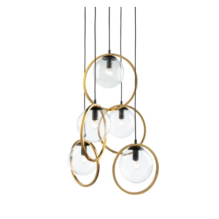 A large image of the Artcraft Lighting AC10895 Black / Vintage Brass