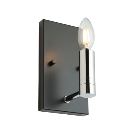 A large image of the Artcraft Lighting AC11387 Matte Black / Polished Nickel