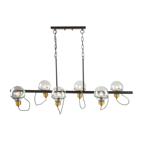 A large image of the Artcraft Lighting AC11726 Black / Brushed Brass