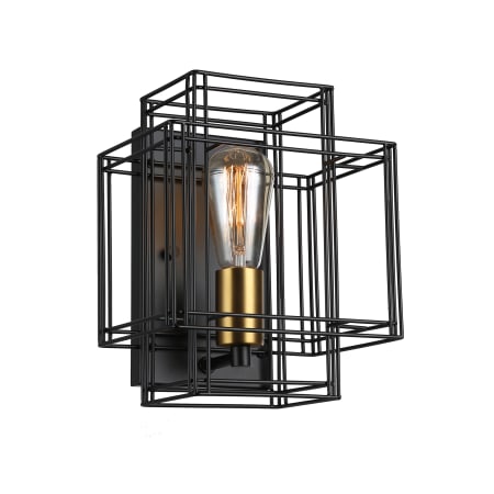 A large image of the Artcraft Lighting AC11737 Black / Brushed Brass