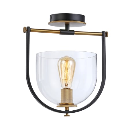 A large image of the Artcraft Lighting AC11743 Black / Brass