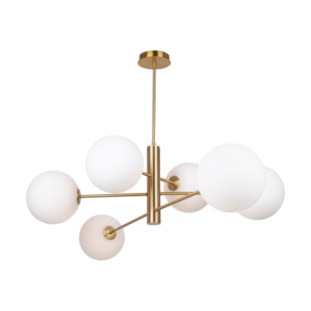 A large image of the Artcraft Lighting AC11766 Brass / White