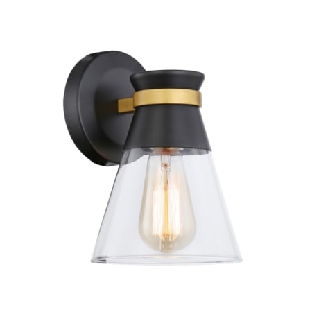 A large image of the Artcraft Lighting AC11801 Black / Brushed Brass