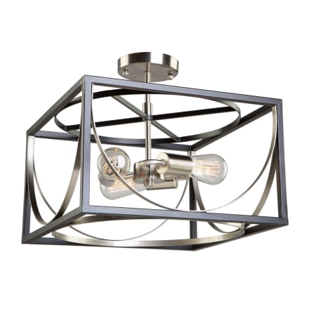 A large image of the Artcraft Lighting CL15093 Black / Polished Nickel