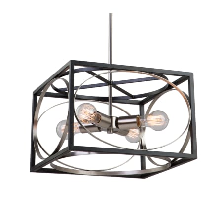 A large image of the Artcraft Lighting CL15094 Black / Polished Nickel