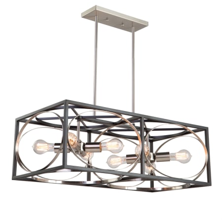 A large image of the Artcraft Lighting CL15098 Black / Polished Nickel