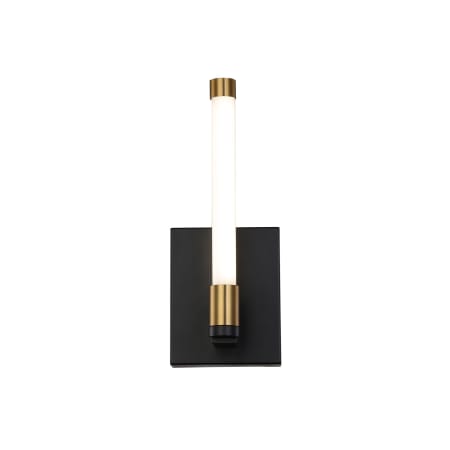 A large image of the Artcraft Lighting SC13081 Matte Black / Brass