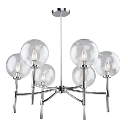 A large image of the Artcraft Lighting SC13126 Chrome / Brushed Nickel
