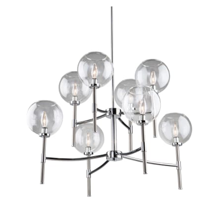 A large image of the Artcraft Lighting SC13128 Chrome / Brushed Nickel