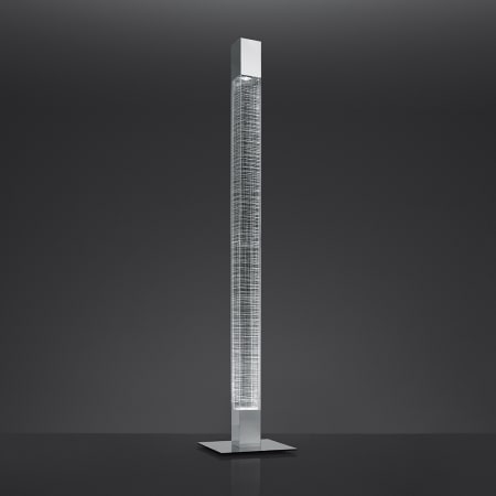 Artemide Usc 1835015a Polished Aluminum, Tall Column Floor Lamp