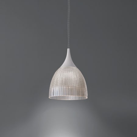 Artemide Usc 1944028a Transpa Diffuser White Clear Cord A Large Image Of The Artemide Lana Suspension Transpa Diffuser White Clear Cord