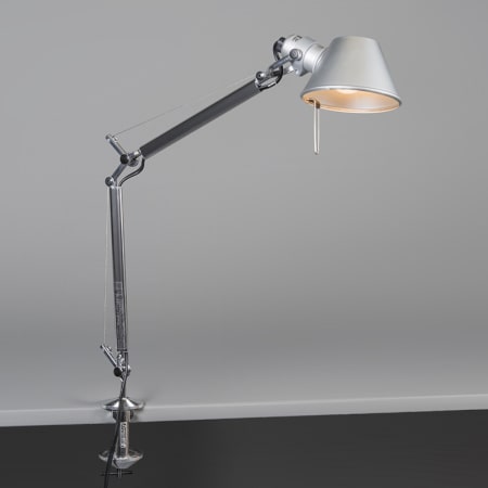 Artemide Usc Tol0095 Aluminum E12 Base Tolomeo Single Light 14 1 2 Tall Clamp On Table Lamp With Lightingshowplace Com Tall Clamp On Table Lamp, Tolomeo Table Lamp With Clamp
