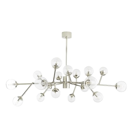 A large image of the Arteriors 89032 Polished Nickel / Clear