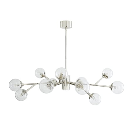 A large image of the Arteriors 89456 Polished Nickel / Clear