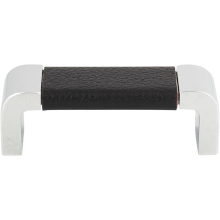 A large image of the Atlas Homewares 3150 Chrome / Black Leather
