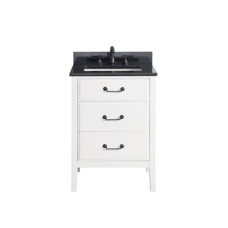 A large image of the Avanity DELANO-VS24 White / Black Top