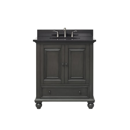 A large image of the Avanity THOMPSON-VS30 Charcoal Glaze / Black Top