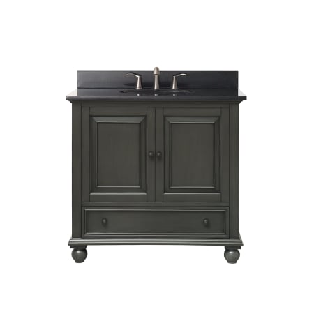 A large image of the Avanity THOMPSON-VS36 Charcoal Glaze / Black Top