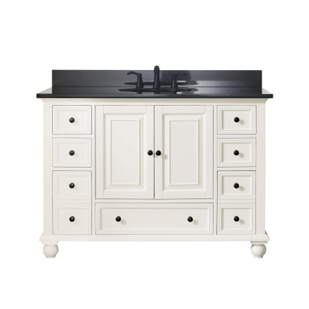 A large image of the Avanity THOMPSON-VS48 French White / Black Top