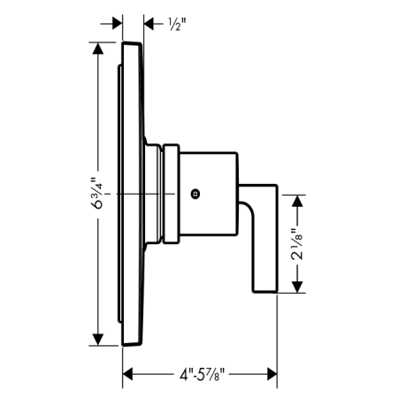 A large image of the Axor AXSO-Citterio-PB11 Axor AXSO-Citterio-PB11