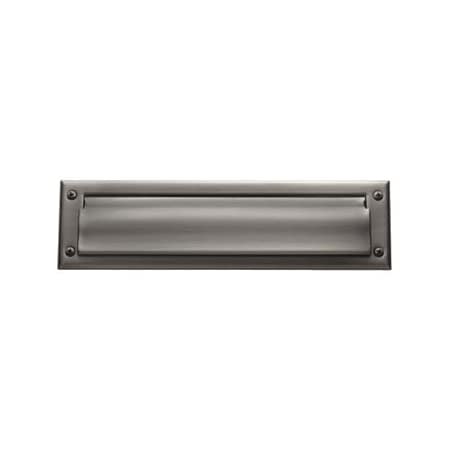 Baldwin 0015151 Antique Nickel Magazine Sized Spring Tension Brass Letter Box Plate Handlesets Com