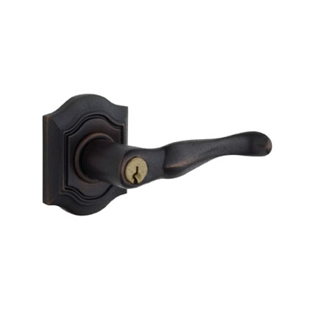 A large image of the Baldwin 5237.LENT Distressed Oil Rubbed Bronze