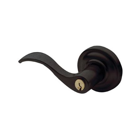 A large image of the Baldwin 5256.LENT Distressed Oil Rubbed Bronze
