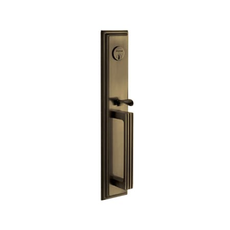 A large image of the Baldwin 6605.DM Satin Brass and Black