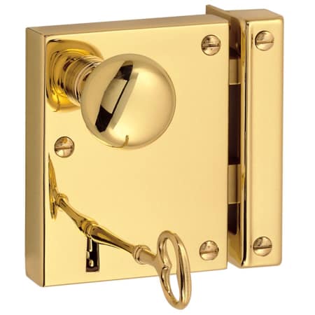A large image of the Baldwin 5602.R Lifetime Polished Brass