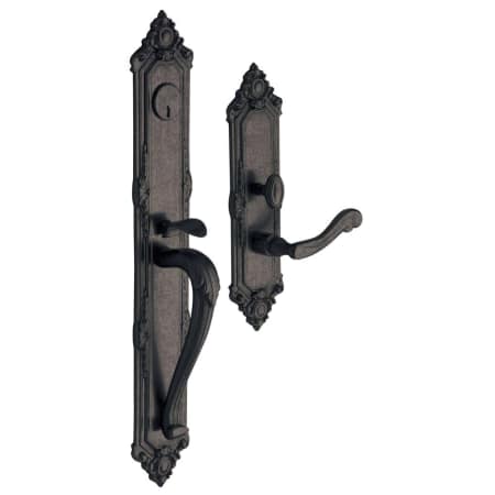 A large image of the Baldwin 6950.LENT Distressed Oil Rubbed Bronze