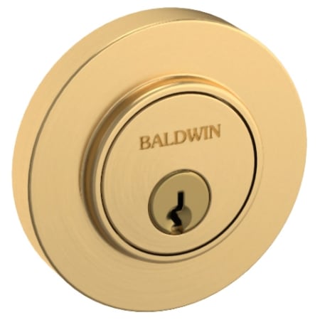 A large image of the Baldwin 8244 Lifetime Satin Brass