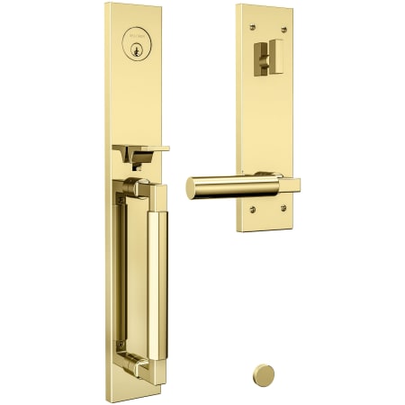 A large image of the Baldwin 85316.RENT Lifetime Polished Brass