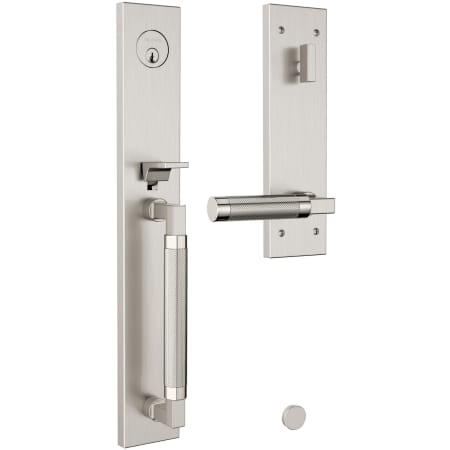 A large image of the Baldwin 85317.RENT Satin Nickel / Polished Nickel