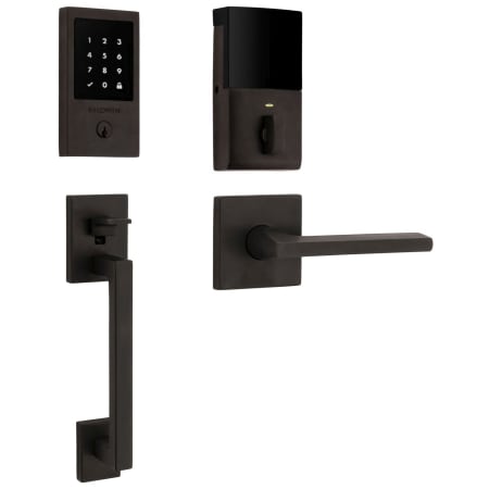 A large image of the Baldwin 85393.ZWRENT Oil Rubbed Bronze